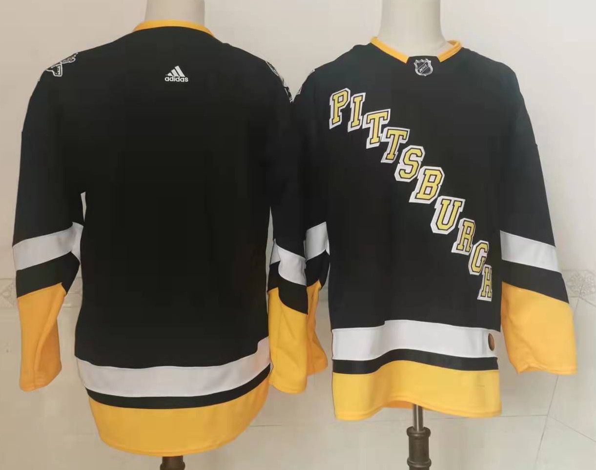 Men Pittsburgh Penguins Blank Black New 2022 Adidas NHL Jersey